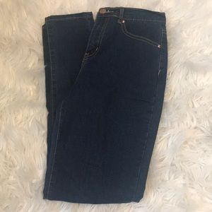 Blue high waisted jeans
